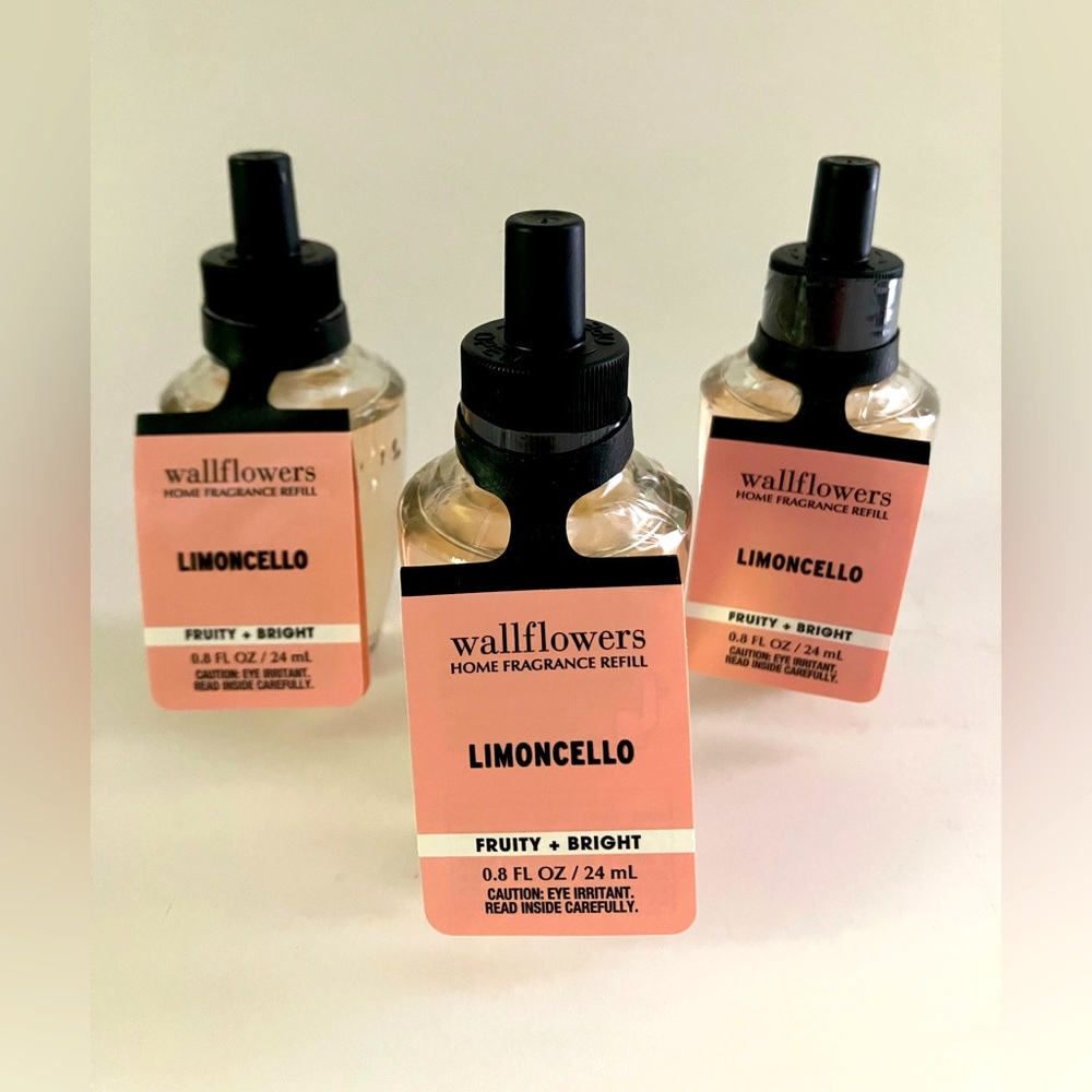HOME FRAGRANCE *LIMONCELLO *Wallflower Home Fragrance Refills Set of 3 NWT
